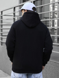 Bluza z kapturem Staff black logo oversize fleece