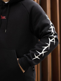 Bluza z kapturem Staff logo & wire oversize fleece