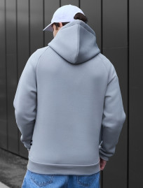 Bluza z kapturem Staff light gray logo oversize fleece