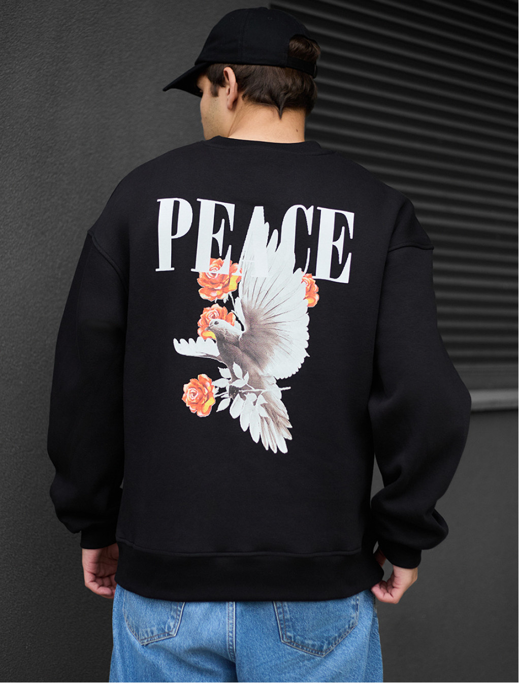 Bluza Staff peace oversize fleece