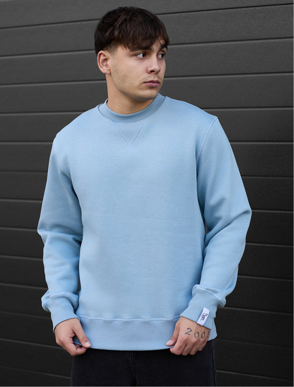 Bluza Staff light blue basic fleece