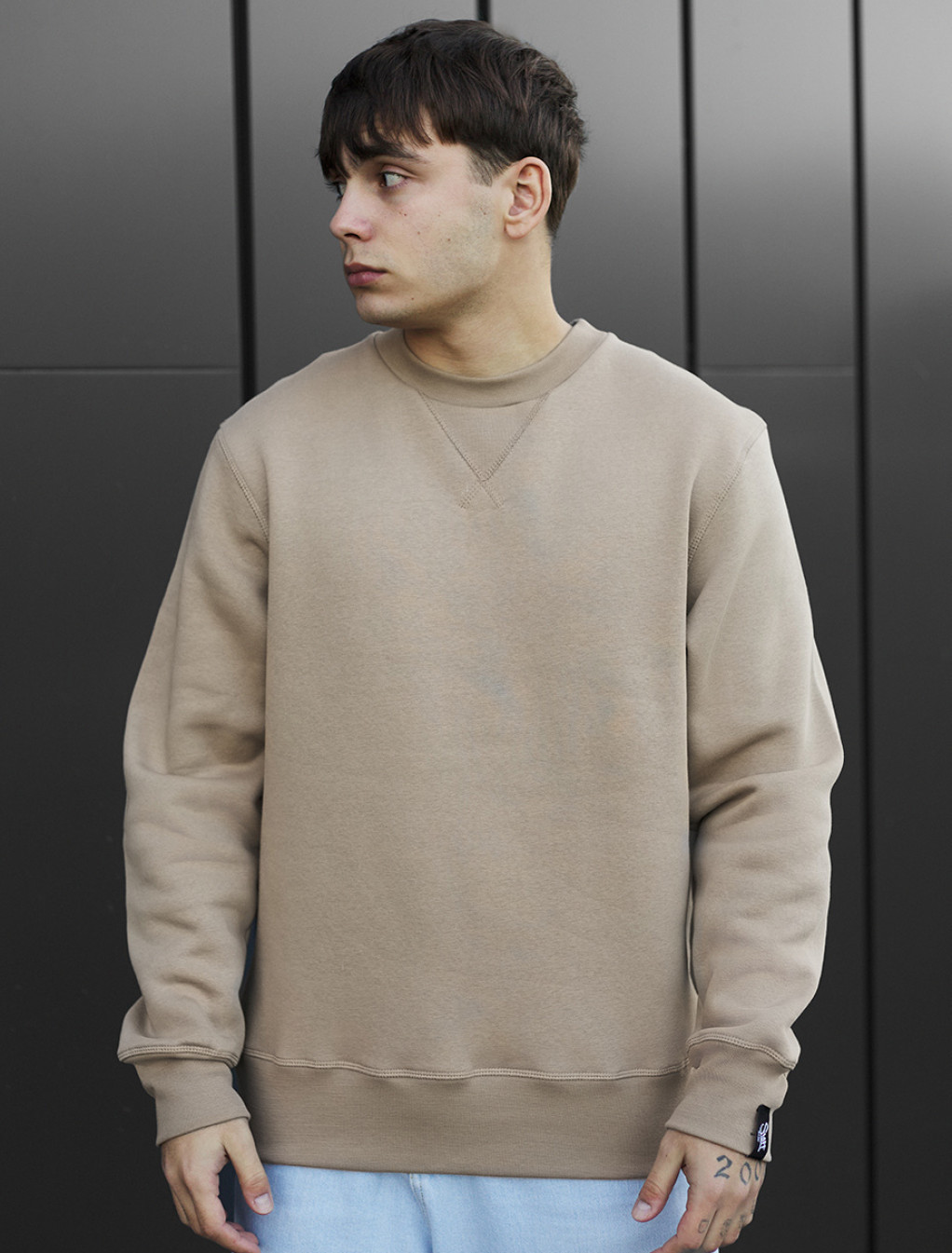 Bluza Staff light brown basic fleece