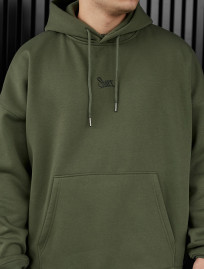 Bluza Staff khaki logo oversize fleece