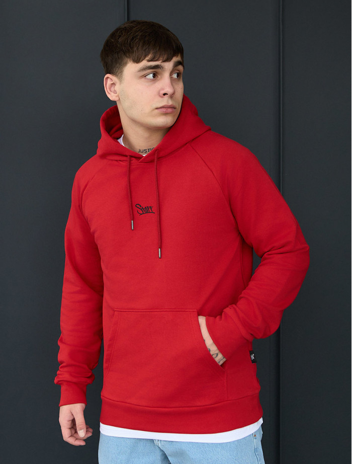 Bluza z kapturem Staff red logo reglan