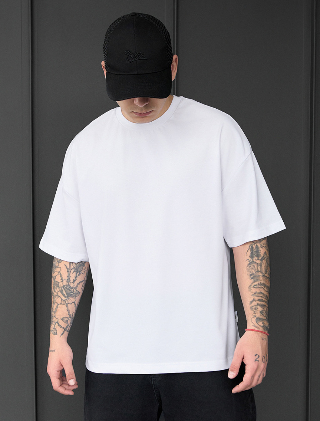 Koszulka Staff white basic oversize