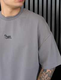 Koszulka Staff gray logo oversize