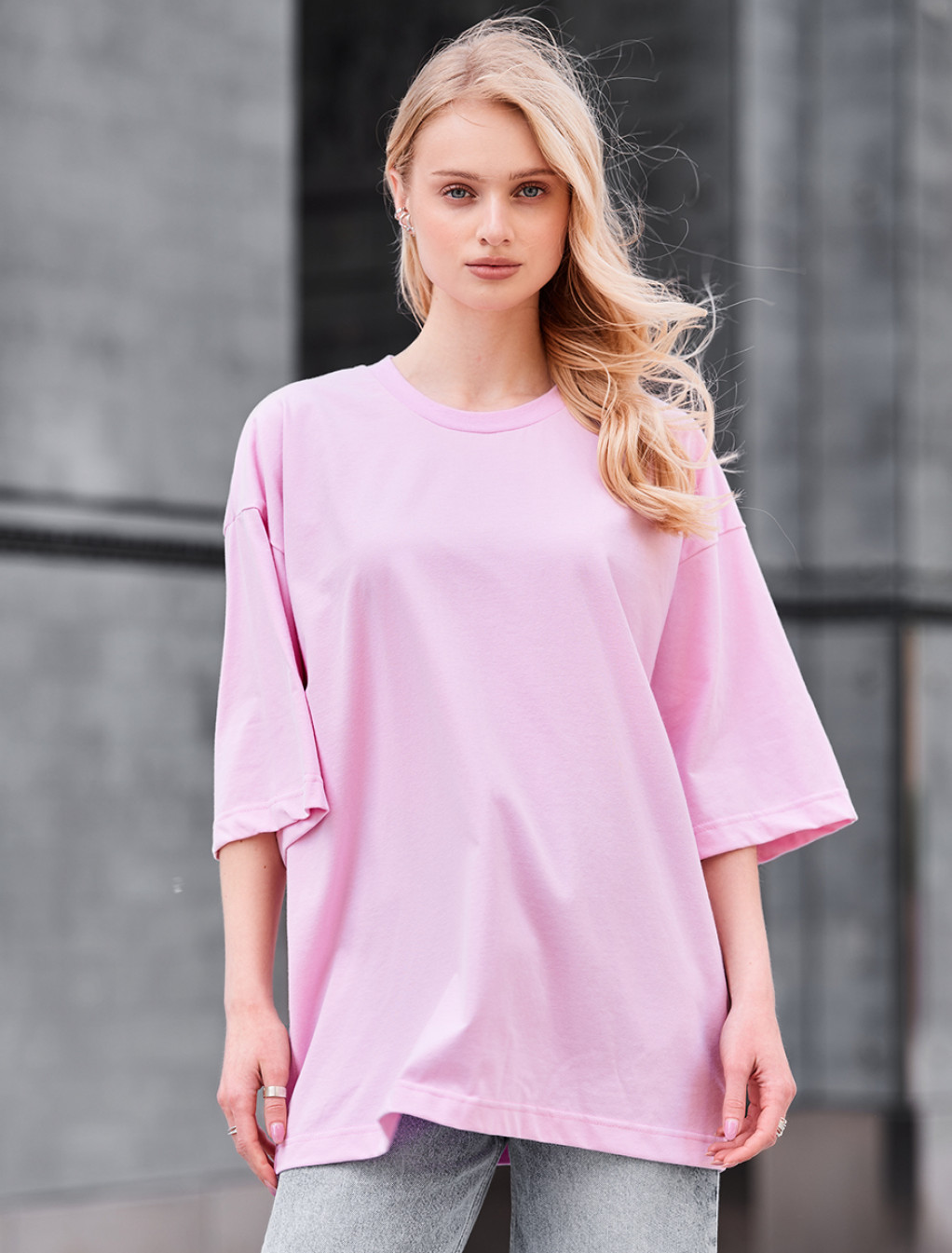 Koszulka Staff ri pink oversize