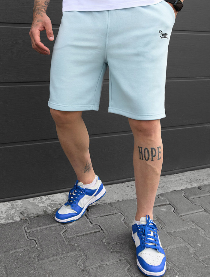 Spodenki Staff dje light blue logo