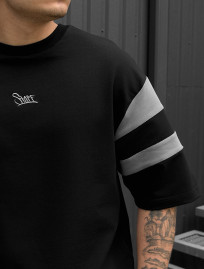 Komplet koszulka + spodenki Staff ran black & gray oversize