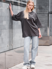 Koszulka Staff ri gray oversize