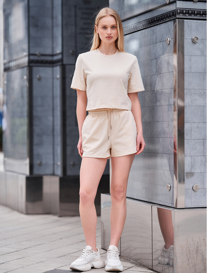 Komplet koszulka + spodenki Staff bin milk