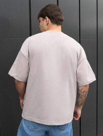 Koszulka Staff light gray logo oversize