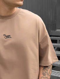 Koszulka Staff brown logo oversize