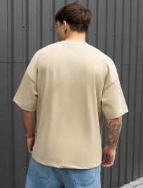 Koszulka Staff beige logo oversize