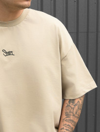 Koszulka Staff beige logo oversize