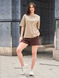 Koszulka Staff is logo olive beige