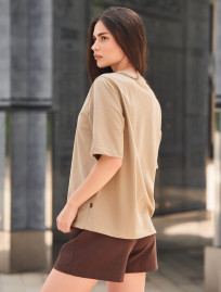 Koszulka Staff is logo olive beige