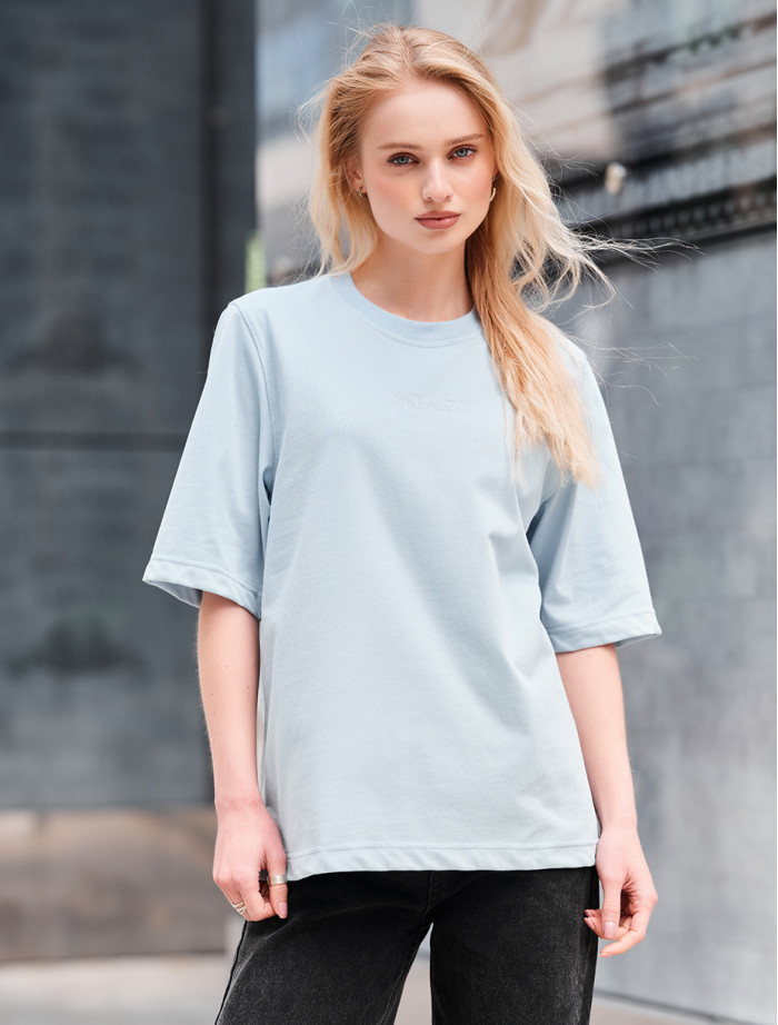 Koszulka Staff is logo light blue