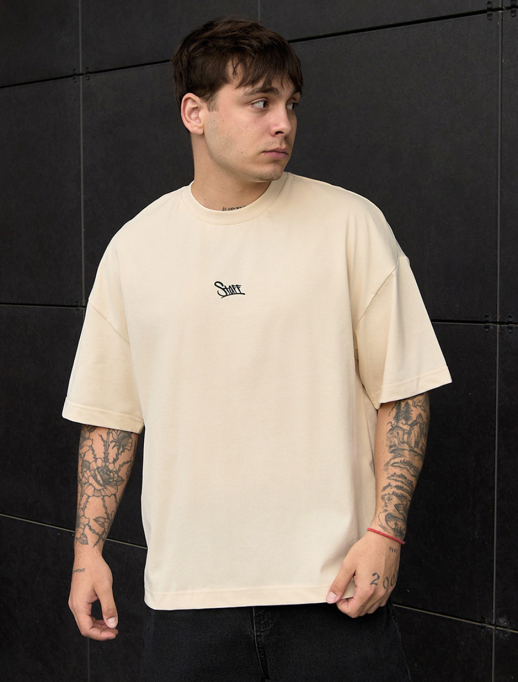 Koszulka Staff milk logo oversize