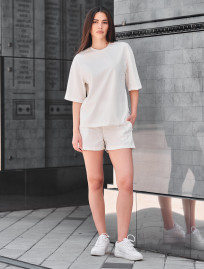 Komplet koszulka + spodenki Staff me white oversize