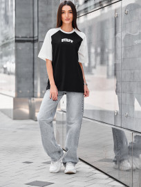 Koszulka Staff ed white & black logo oversize