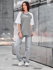Koszulka  Staff ed white & gray logo oversize