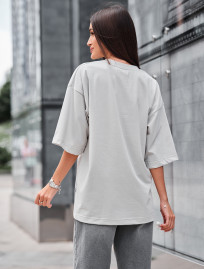 Koszulka Staff ri light gray oversize