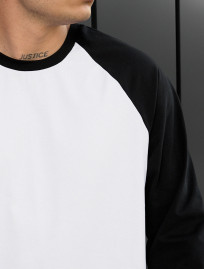 Longsleeve Staff su reglan white & black