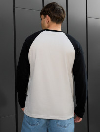 Longsleeve Staff su reglan light gray & black