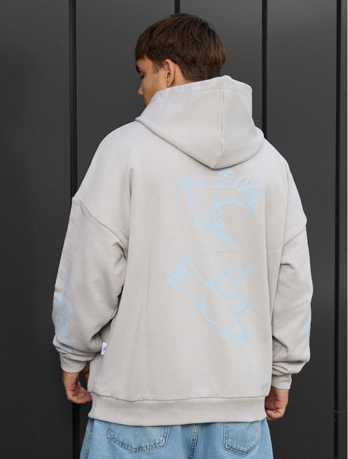 Bluza Staff birds oversize