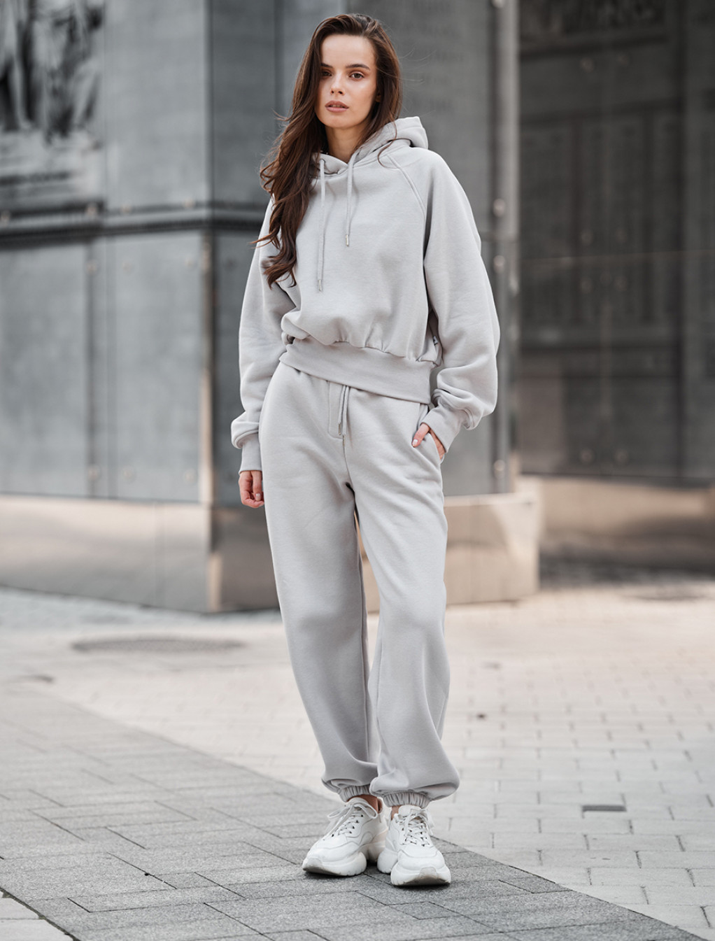 Dres Staff meg light gray fleece