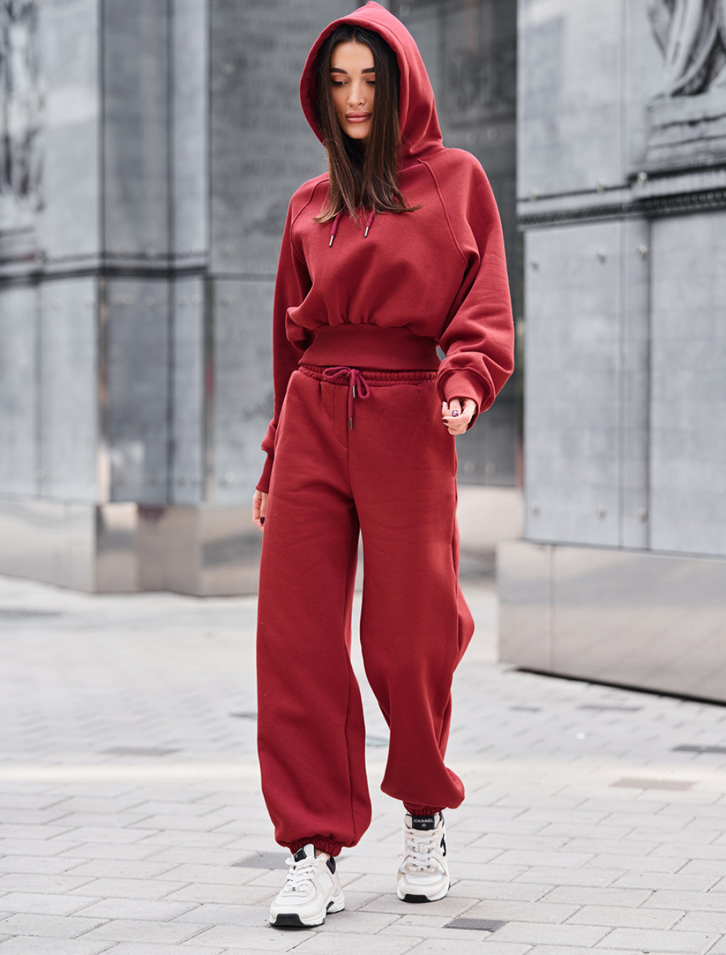 Dres Staff meg bordo fleece