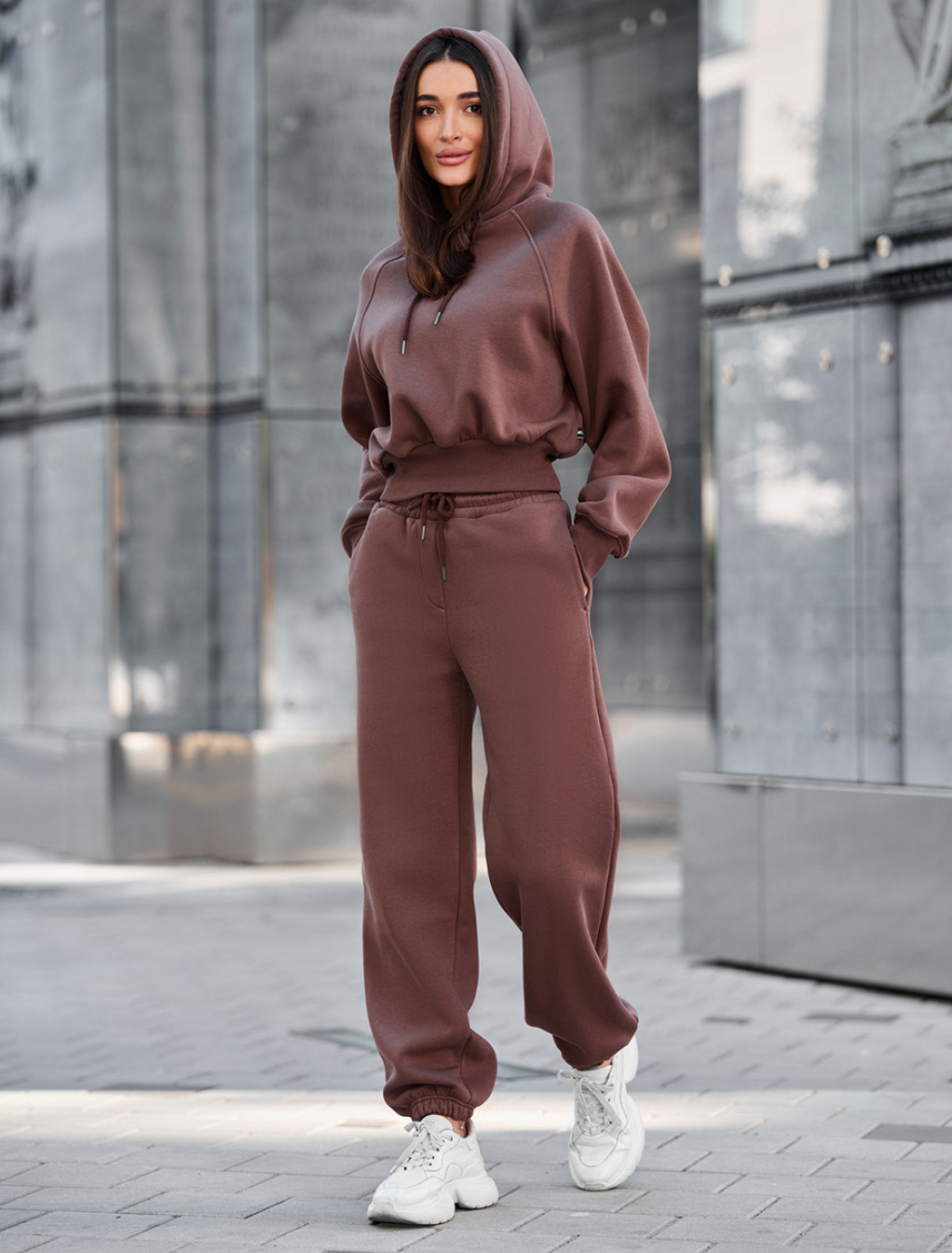 Dres Staff meg brown fleece