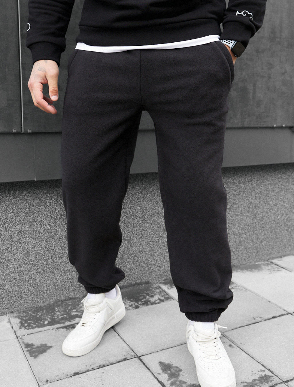 Spodnie sportowe Staff pul black fleece