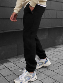 Spodnie ocieplane Staff pul black fleece