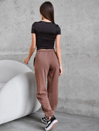 Spodnie dresowe Staff of brown fleece