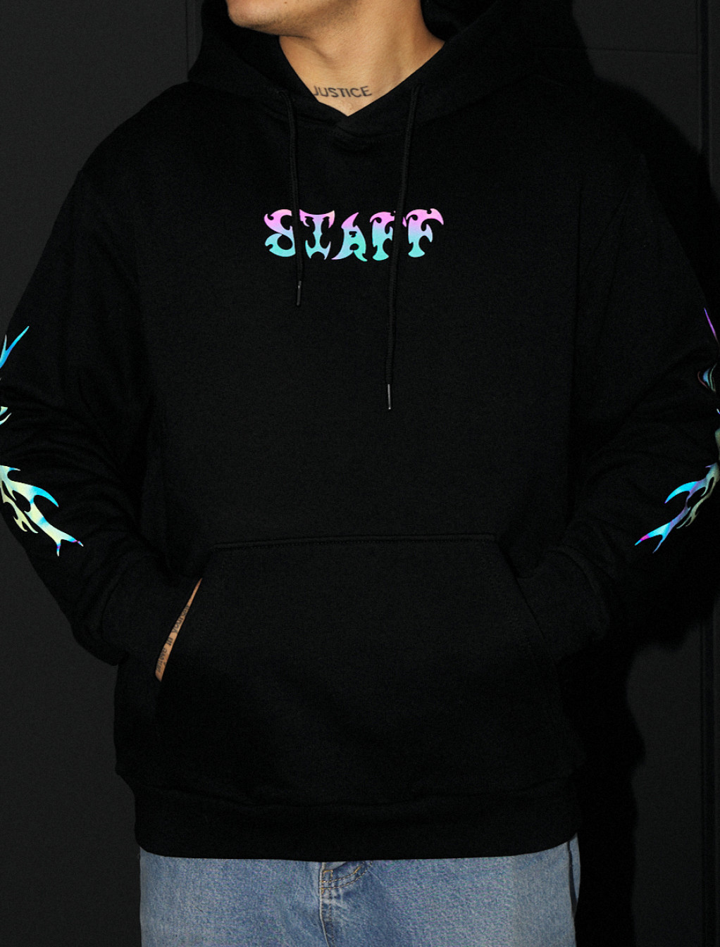 Bluza Staff logo reflective oversize