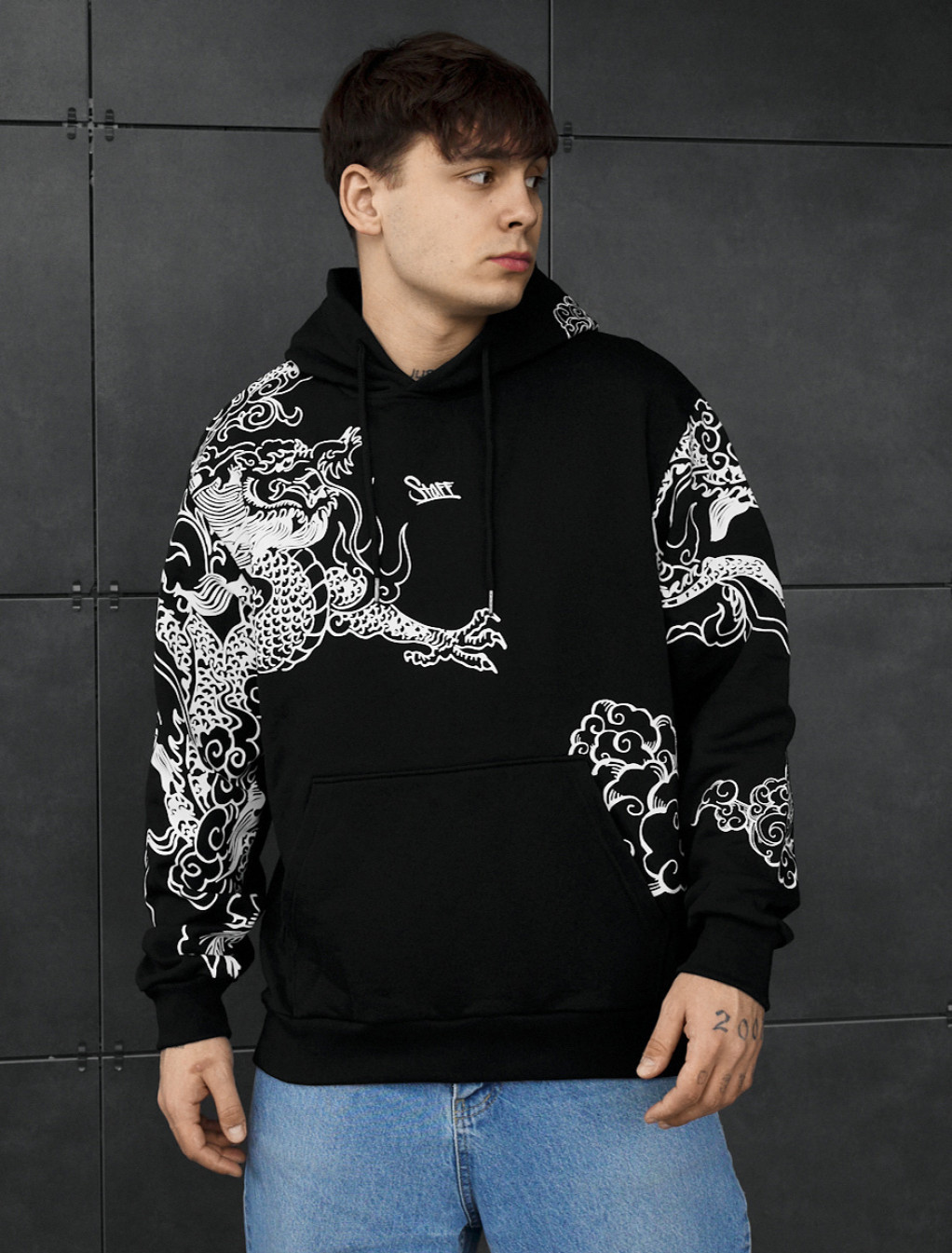 Bluza Staff dragon & logo oversize