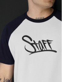 Koszulka Staff logo navy & white