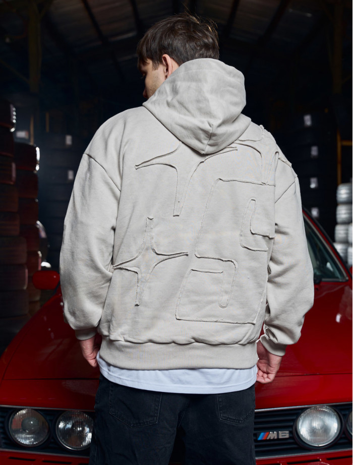 Bluza Staff S light gray oversize