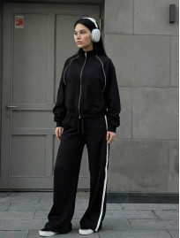 Dres Staff fid black zip reflective oversize