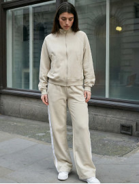 Dres Staff fid light gray zip reflective oversize