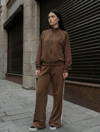 Dres Staff fid brown zip reflective oversize