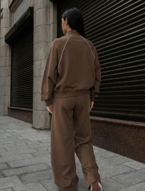Dres Staff fid brown zip reflective oversize
