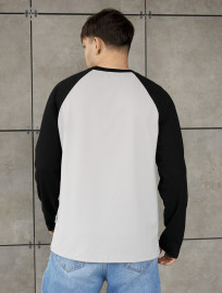 Longsleeve Staff su reglan light gray & black