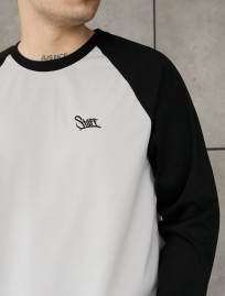 Longsleeve Staff su reglan light gray & black