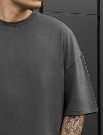Koszulka Staff dark gray oversize
