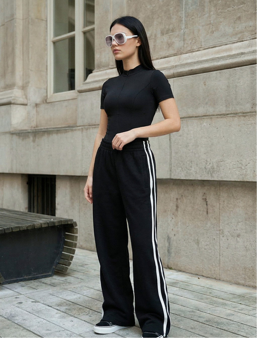 Spodnie Staff han black & white