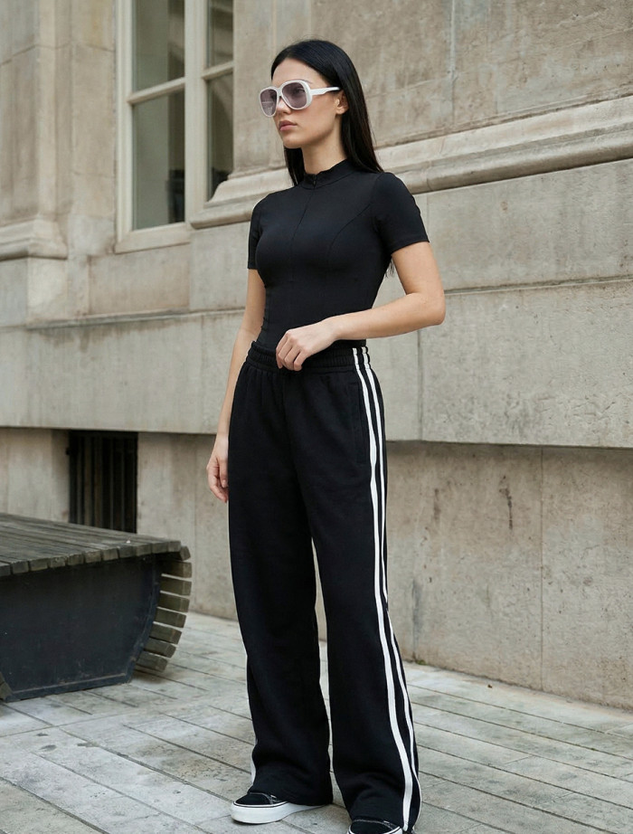 Spodnie Staff han black & white