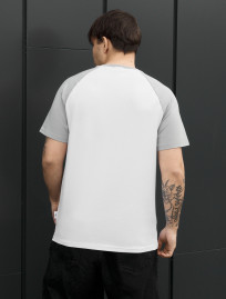 Koszulka Staff logo white & light gray